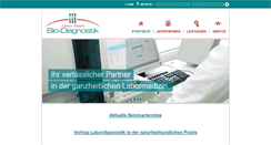 Desktop Screenshot of biodiagnostik.de